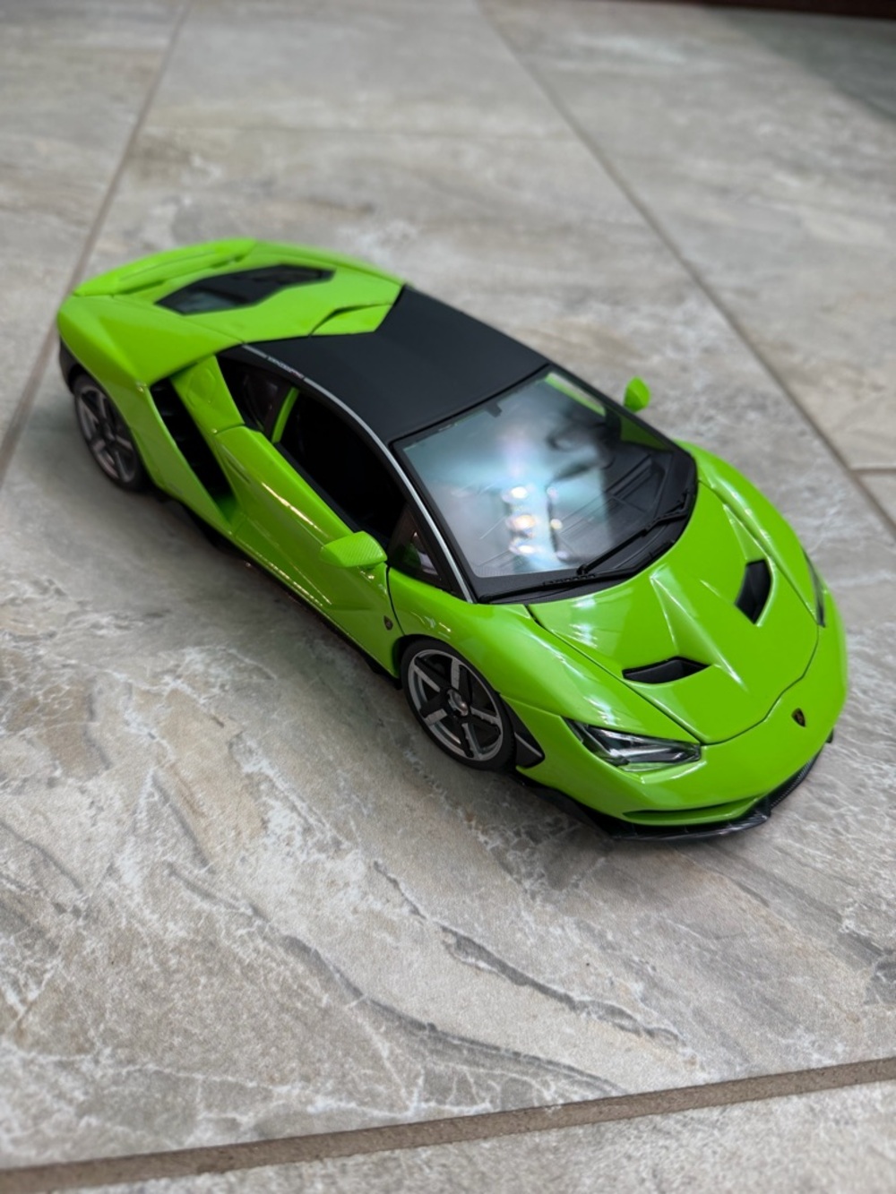 Neon Green Diecast Lamborghini Centenario Sports Car